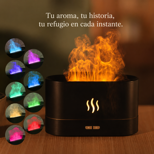 Humidificador con efecto llama